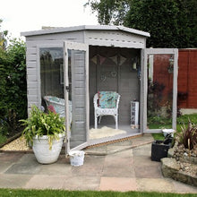 Load image into Gallery viewer, Barclay Shiplap Corner Summerhouse - All Sizes - Shire Summerhouse
