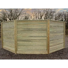 Load image into Gallery viewer, Slotted Corner Post (Angled for 30/45 Degrees) 100mm x 100mm x 2.7 (SYP) for 2.1m Fence - Jacksons Fencing
