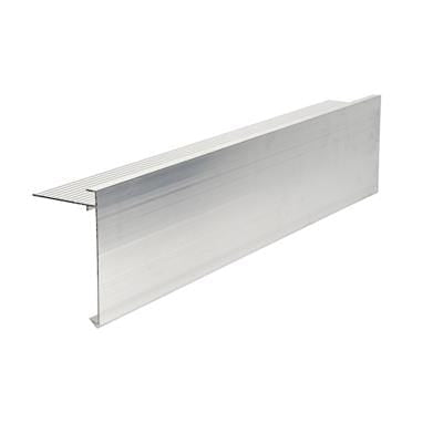 AF5 Aluminium Roof Edge Trim Mill Finish 110mm x 64mm x 3m