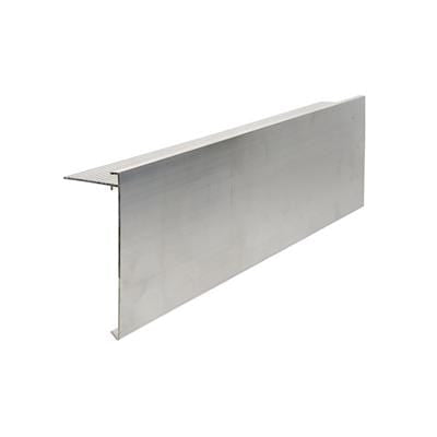 AF6 Aluminium Roof Edge Trim Mill Finish 150mm x 64mm x 3m
