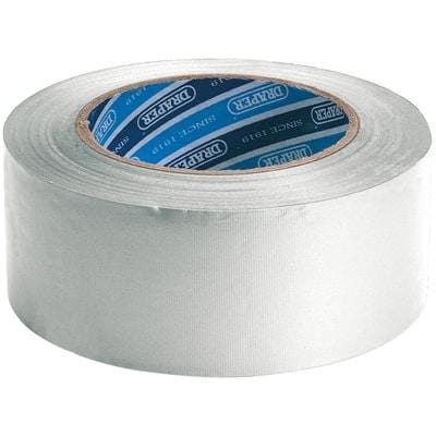 Draper Duct Tape Roll - 30m x 50mm - White - Draper