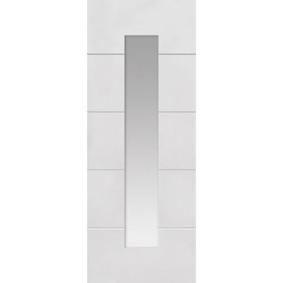 4 Line Horizontal Primed Glazed Internal Door - 1981mm x 762mm - JB Kind
