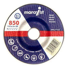 Load image into Gallery viewer, 850 DPC Metal Grinding Disc (22.2mm Bore) (Box of 25) - All Sizes - Marcrist Tools &amp; Workwear
