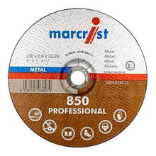 Load image into Gallery viewer, 850 DPC Metal Grinding Disc (22.2mm Bore) (Box of 25) - All Sizes - Marcrist Tools &amp; Workwear

