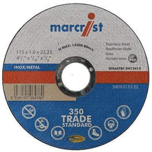 Load image into Gallery viewer, 350 Inox + Metal Slitting Disc (22.2mm Bore) - All Sizes - Marcrist Tools &amp; Workwear
