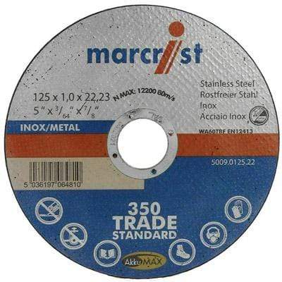 350 Inox + Metal Slitting Disc (22.2mm Bore) - All Sizes - Marcrist Tools & Workwear