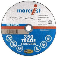 Load image into Gallery viewer, 350 Inox + Metal Slitting Disc (22.2mm Bore) - All Sizes - Marcrist Tools &amp; Workwear
