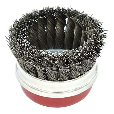 Twist Knot Cup Brush 0.5mm steel wire - All Sizes - Marcrist Tools & Workwear