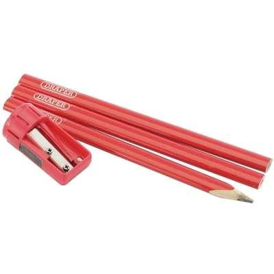 Carpenter's Pencil And Sharpener Set - Draper