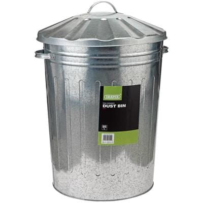 Draper Galvanised Dust Bin - 85L - Draper