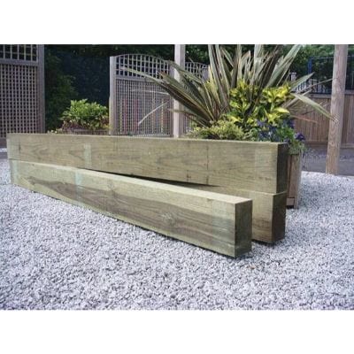 Sawn Finish Sleeper 100mm x 200mm x 2.44m (SYP) - Jacksons Fencing