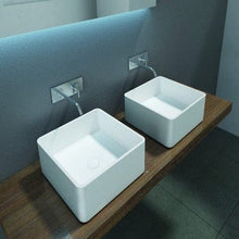 Load image into Gallery viewer, Galvano Square Solid Surface Basin -   380 x 380 x 130mm - Aqua
