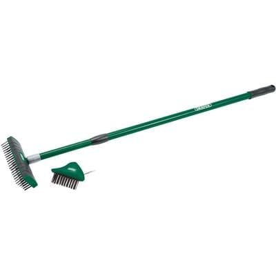 Draper Paving Brush Set with Twin Heads and Telescopic Handle