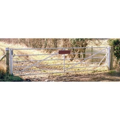 Galvanised Metal Field Gate (6 Bar)