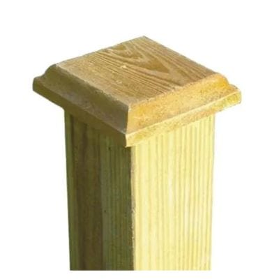100mm Chamfered Post Cap for Use with 75mm x 75mm Standard Non Slotted Post - Jacksons Fencing