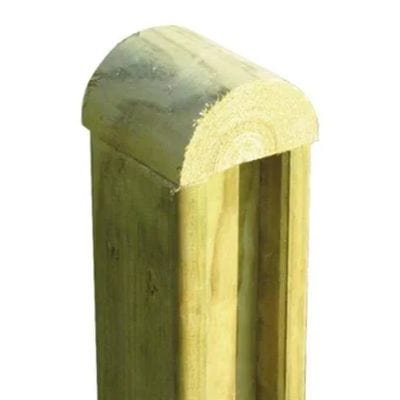 Half Round Post Cap for Use with 100mm x 100mm Post - Jacksons Fencing