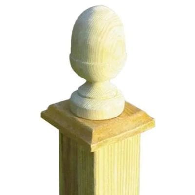 Small Acorn Post Cap for Use with 75mm x 75mm Non Slotted Posts - Jacksons Fencing