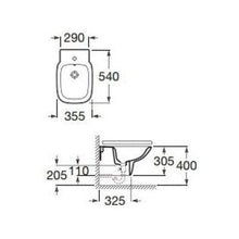 Load image into Gallery viewer, Debba Wall Hung Bidet - 355mm - 1 Tap Hole - Roca
