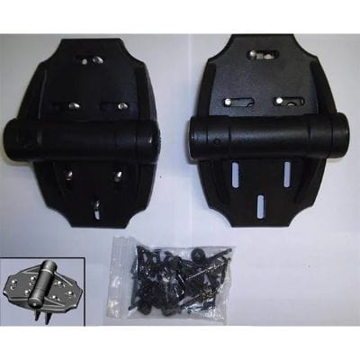 Heavy Duty True Close GRP Hinges - Adjustable for use with Timber Gates (Set of 2) - Jacksons Fencing