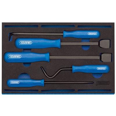 Draper Scraper And Remover Set in 1/4 Drawer Eva Insert Tray - (5 Piece) - Draper