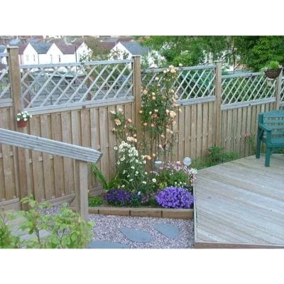 Level Top Hit and Miss Fence Panel (Vertical Boards) - All Sizes - Jacksons Fencing