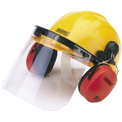 Draper Safety Helmet with Ear Muffs and Visor - Draper