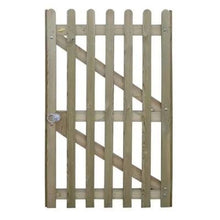 Load image into Gallery viewer, Round Pale Palisade Gate (Right Hand Hanging) - 1.75m x 1m - Jacksons Fencing
