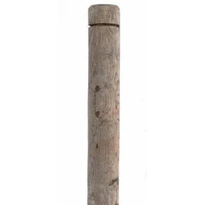 Machine Rounded Bollard / Grooved Top 1.2m x 150mm - Jacksons Fencing