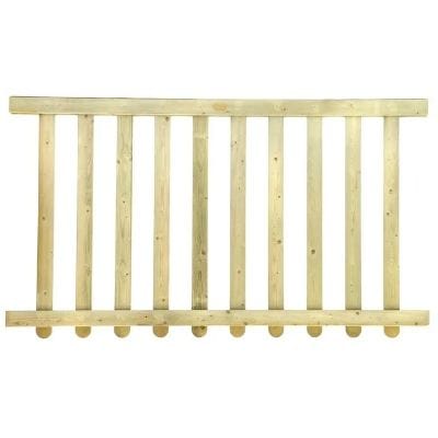 Rounded Pale Decking Panel 1.817mm x 1060mm - Jacksons Fencing