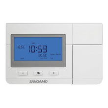 Load image into Gallery viewer, Sangamo Choice Plus Digital Room Thermostat (7 Day Programmable w/ Frost Protection) - E S P Ltd
