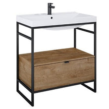 Load image into Gallery viewer, Indus Freestanding Vanity Frame with Basin and 1 Drawer - All Sizes - Aqua
