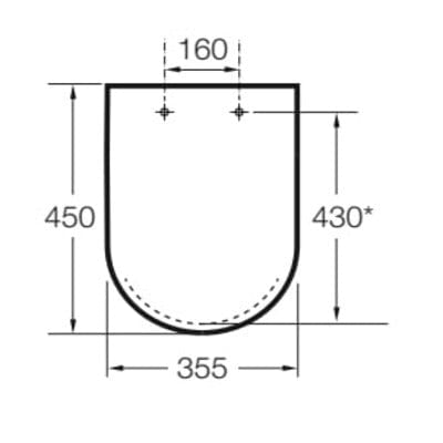 DAMA-N Soft Close Toilet Seat & Cover - White - Roca