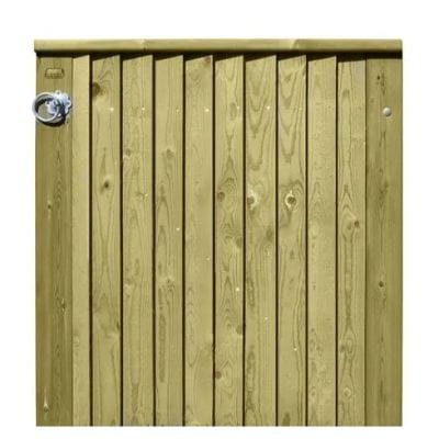 Featherboard Gate (Right Hand Hanging) Complete with Fittingss - Jacksons Fencing