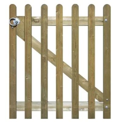 Round Pale Palisade Gate - Jacksons Fencing