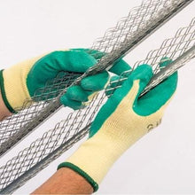 Load image into Gallery viewer, Green Heavy Duty Latex Coated Work Gloves - Large - Draper Tools and Workwear
