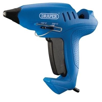 Draper Storm Force Variable Heat Glue Gun - 400W -  6 x Glue Sticks - Draper