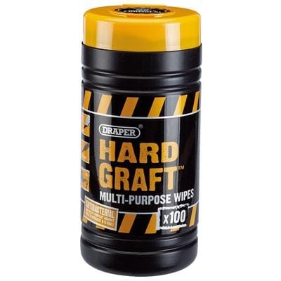 Draper 'Hard Graft' Multi-Purpose Wipes - (Tub Of 100) - Draper