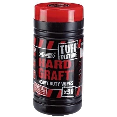 Draper Draper 'Hard Graft' Tuff Texture Heavy Duty Wipes - (Tub Of 90) - Draper