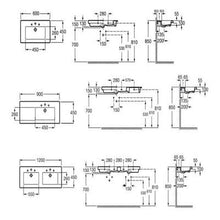 Load image into Gallery viewer, Prisma Ceramic 600mm Wall Hung Basin - 1 Tap Hole - Roca
