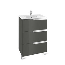 Load image into Gallery viewer, Victoria-N Unik 3 Drawer Bathroom Vanity Unit &amp; 800mm Basin - (All Colours) - Roca
