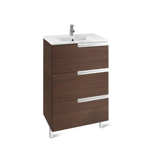 Load image into Gallery viewer, Victoria-N Unik 3 Drawer Vanity Unit With 600mm Basin - (All Colours) - Roca
