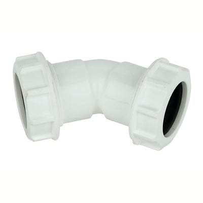 Compression Waste 135 Degree Bend - All Sizes - Floplast Drainage