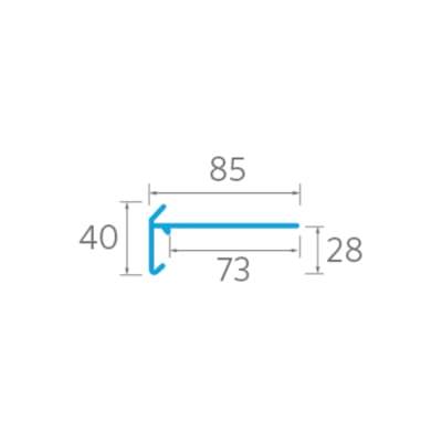 F2/ F2L GRP Roof Edge Trim - Full Range