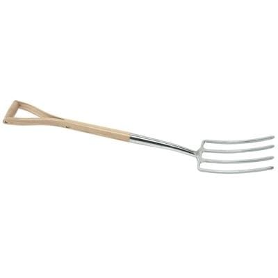 Draper Heritage Stainless Steel Digging Fork with Ash Handle - Draper Hand Tools