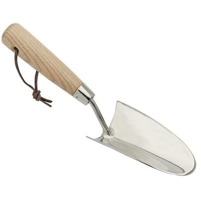 Draper Heritage Stainless Steel Hand Trowel with Ash Handle - Draper Hand Tools