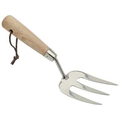 Draper Heritage Stainless Steel Hand Weeding Fork with Ash Handle - Draper Hand Tools