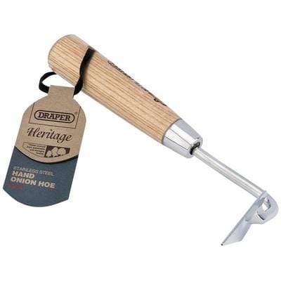 Draper Heritage Stainless Steel Onion Hoe with Ash Handle - Draper Hand Tools