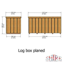 Load image into Gallery viewer, Planed Timber Log Box - Pressure Treated - Shire
