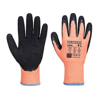 Vix-Tec Winter HR Cut Glove Nitrile - All Sizes - Portwest Tools and Workwear