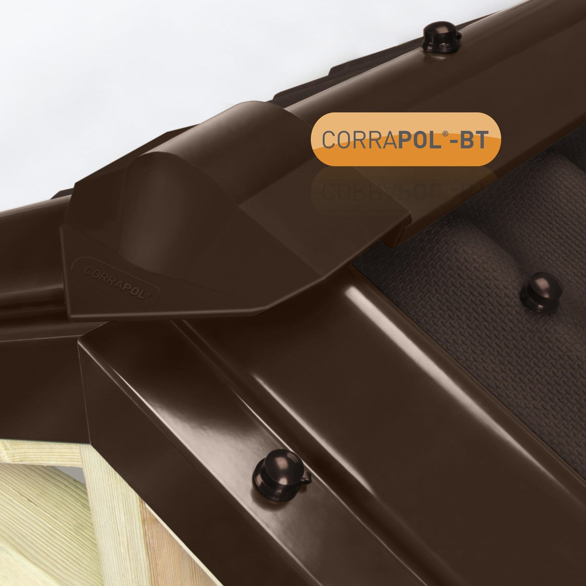 Corrapol-BT Aluminium Super Ridge Endcap - All Colours - Clear Amber Roofing